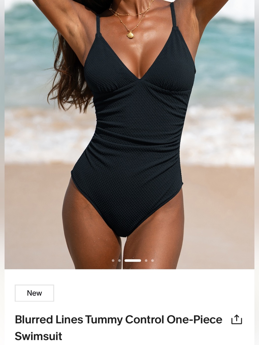 NWT CUPSHE Tummy Control One Piece Swimsuit